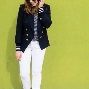 CAbi Navy Blazer with Gold Buttons